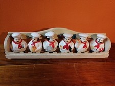 Salt, Pepper, Vinegar, Olive and Fruit Oil, Set of 5,wooden tray.