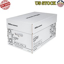 White Copy Paper 8 1/2in. x 11in. 20 Lb 500 Sheets Per Ream Case Of 10 Reams