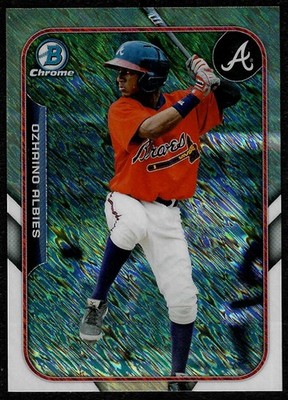 OZZIE ALBIES 2015 BOWMAN CHROME MINI SHIMMER REFRACTOR #FFM-DA