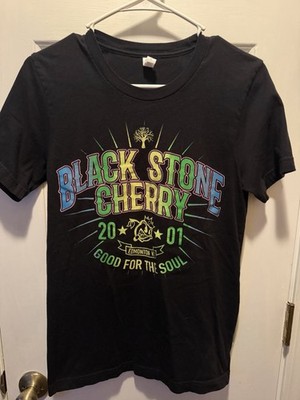 Bella+Canvas Black Stone Cherry Graphic Men's Short Sleeve Black T-Shirt Size S