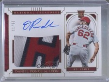 2019 Panini National Treasures Holo Gold 11/25 Daniel Ponce de Leon #44 Auto 4h5
