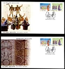 INDIA ARMENIA JOINT ISSUE 2018 TRADITIONAL DANCES 2 FDC ( 1 ISSUED 1 NOT ISSUED)