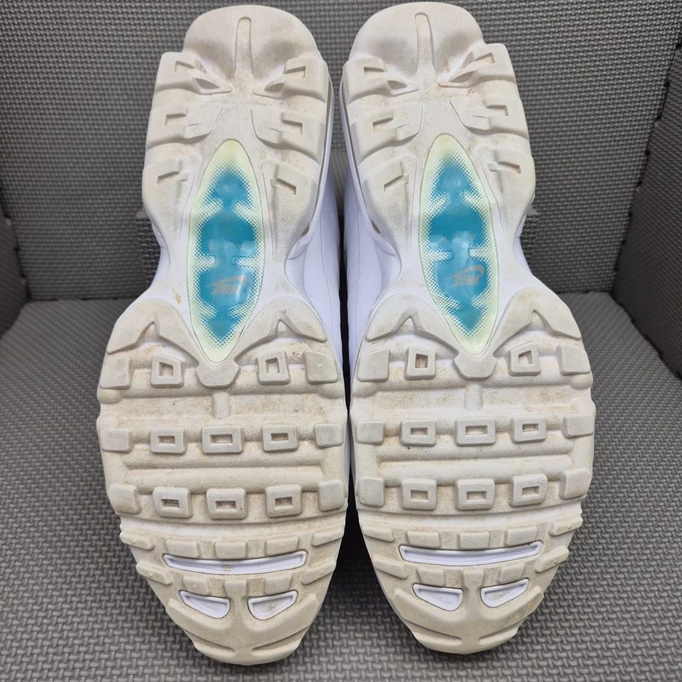 Nike Air Max 95 Ultra Trainers UK 12 Men's White Blue Running Shoes DM2815-100 - Image 2 of 4