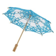 Lace Bridal Umbrella Vintage Children Embroidery Parasol for Dancing