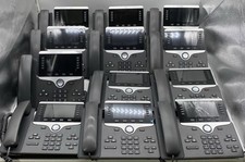Lot Of 12 Cisco CP-8811 IP Phone W/Handsets 7 Stands