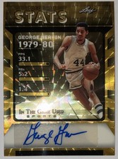 Leaf 2025 George Gervin Autograph 1/1 Video Game Stats VG-GG1