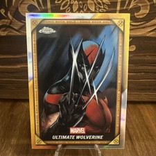 2025 Topps Chrome Deadpool Ultimate Wolverine Comic Book Gold Insert #CB-11
