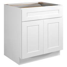Design House 561381 Brookings 30"W x 34-1/2"H Double Door Base - White