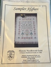 HNG Sampler Afghan Cross Stitch Pattern And Instructions