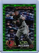 2024 Topps 448 James McCann Baltimore Orioles Green Foil /499