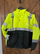 SKSSAFETY High Visibilty Reflective Jackets for Men, Waterproof Class 3