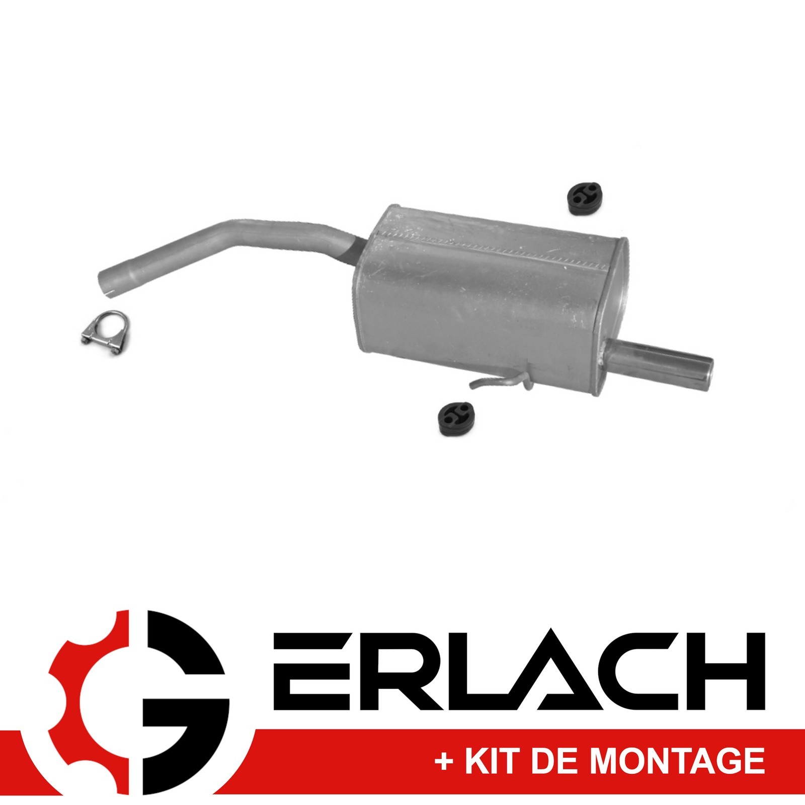 Silencieux arriere Alfa Romeo 156 en acier aluminise anti corrosion