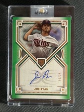 2022 Topps Definitive Collection Joe Ryan Green Rookie Auto /25 #DRA-JRY2 Twins