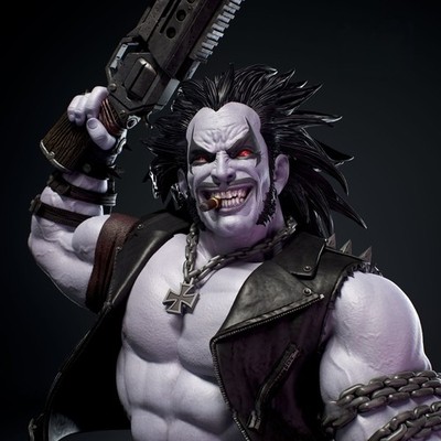 Lobo Dc Comics | Garage Kit DIY Figur Statue BEMALT 3D Modell