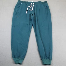 FIGS Joggers Womens XXL Teal Jogger Medical Zamora Scrub Pants Nurse Drawstring