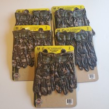 10 Pair PLAINSMAN ALL PURPOSE GLOVES Premium Cabretta Leather In CAMO (Size M) 