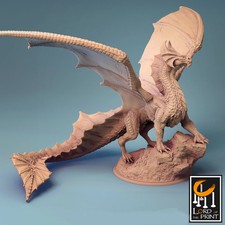 Brass Dragon miniature - rescale miniatures - DnD miniatures - Role Playing Game
