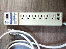 Tripp Lite Super 7 Plus Tel Surge Protector Power Strip  7FT 6 Outlet Fax/Modem