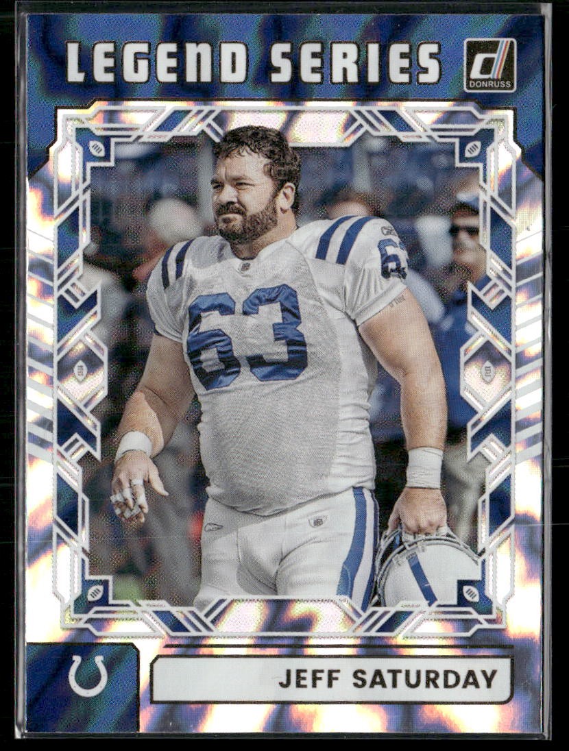 Jeff Saturday 2025 Donruss #TLS-JSA The Legend Series Indianapolis Colts