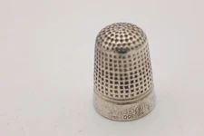1905- Charles Horner - Dorcas Silver plated thimble, size 8. FREE P&P
