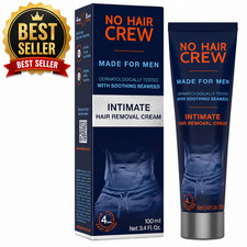No Hair Crew Intimate Hair Removal Cream for Men 100ml Depilatory Body Cream