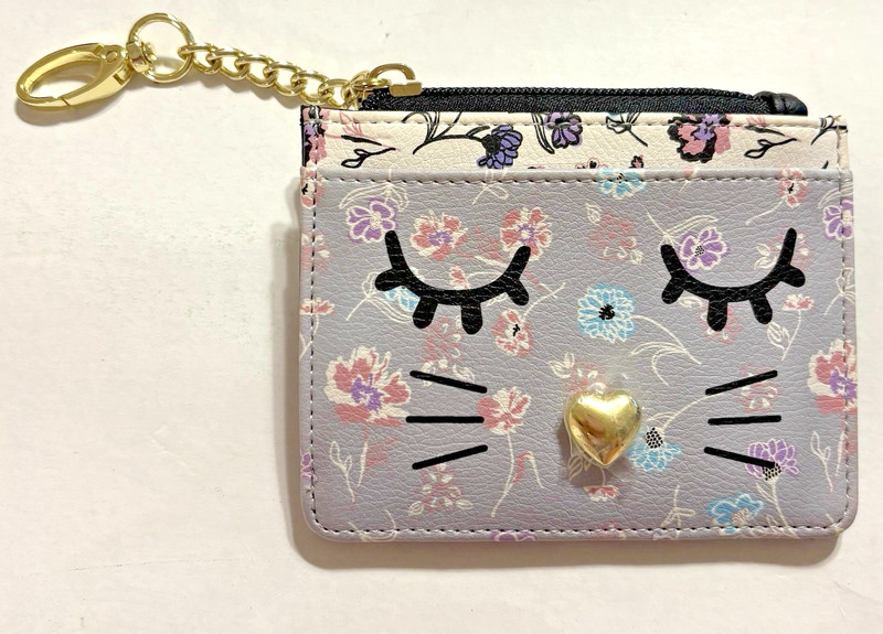 Betsey Johnson Floral Pastels Gold Hardware Multi Card Wallet Coin Purse NWT