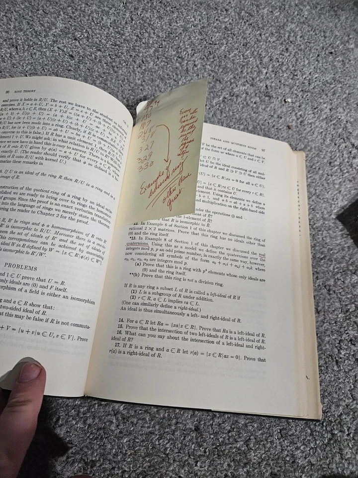 Topics in Algebra by I.N. Herstein 1964 First Edition HC - Image 4 of 4