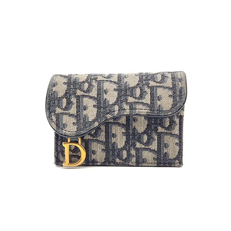 Dior Oblique Saddle Card Holder in Blue L575811 135949260-image