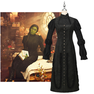 Elphaba Cosplay Costume Dress Witch Uniform Disguised Women Halloween  Carnival | eBay