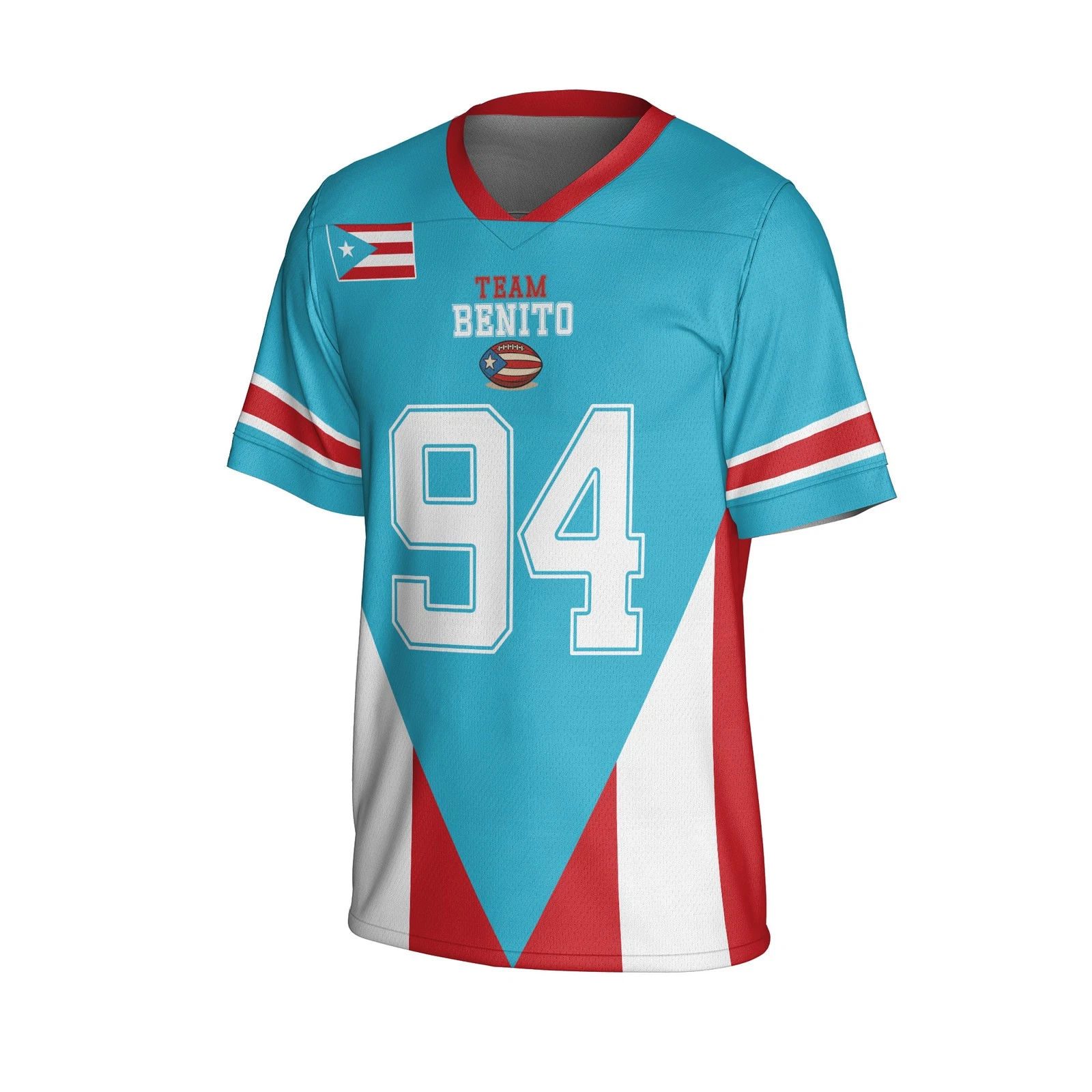 Benito Puerto Rico Mesh Football Jersey