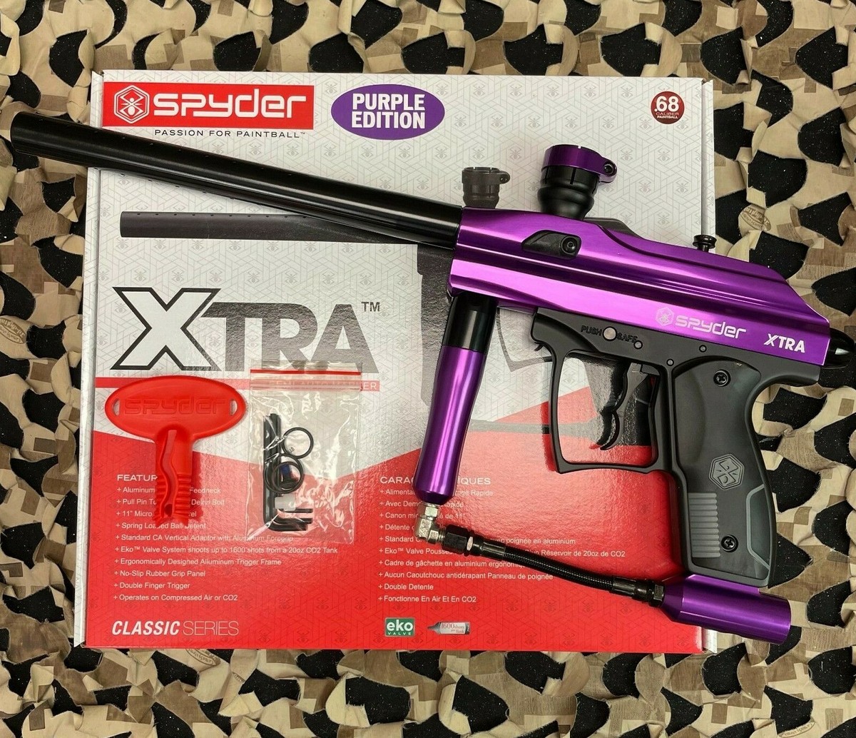Spyder Xtra Semi-Auto Paintball Marker - Purple for sale online | eBay