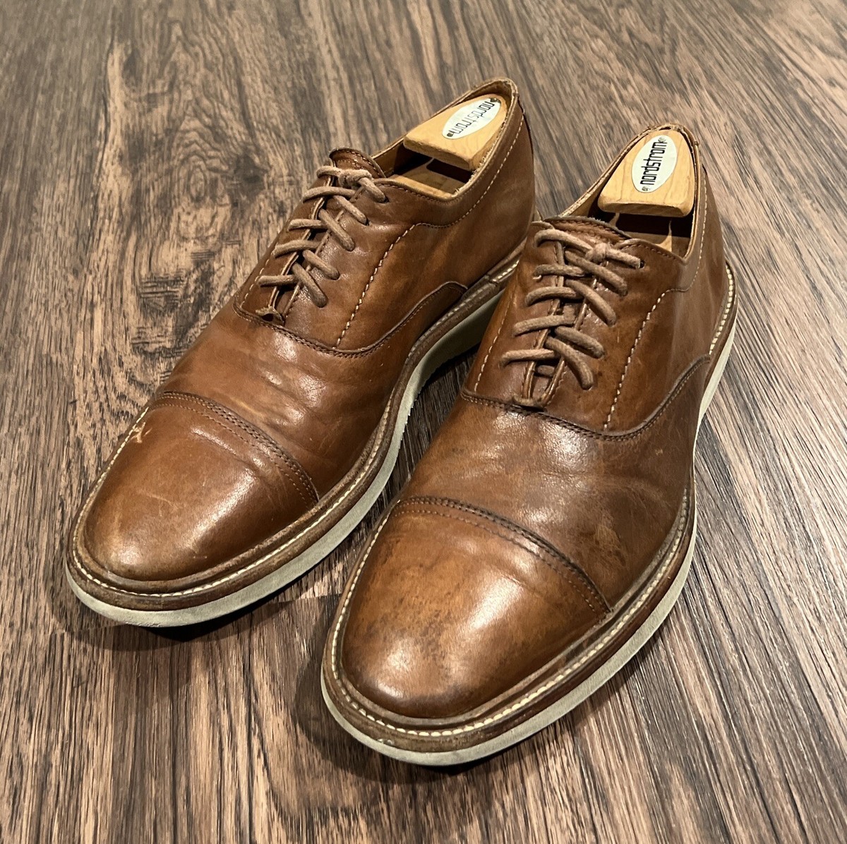 Frye Paul Bal Blue Suede Lace Up Men\'s Size 11D Oxford Casual Dress Shoes ProductImageSizing_61.png?v=  main image 2