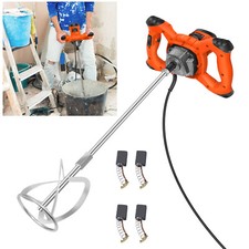 3800W Electric Plaster Paddle Mixer Drill Mortar Cement Stirrer Whisk 6 Speeds