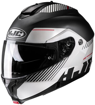 HJC C91 Prod Motorcycle Helmet Gray White XS Extra Small Modular Sunscreen DOT