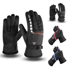 Cycling Bicycle Thermal Fleece Gloves Touch Screen Windproof Bike Skiing Gloves  