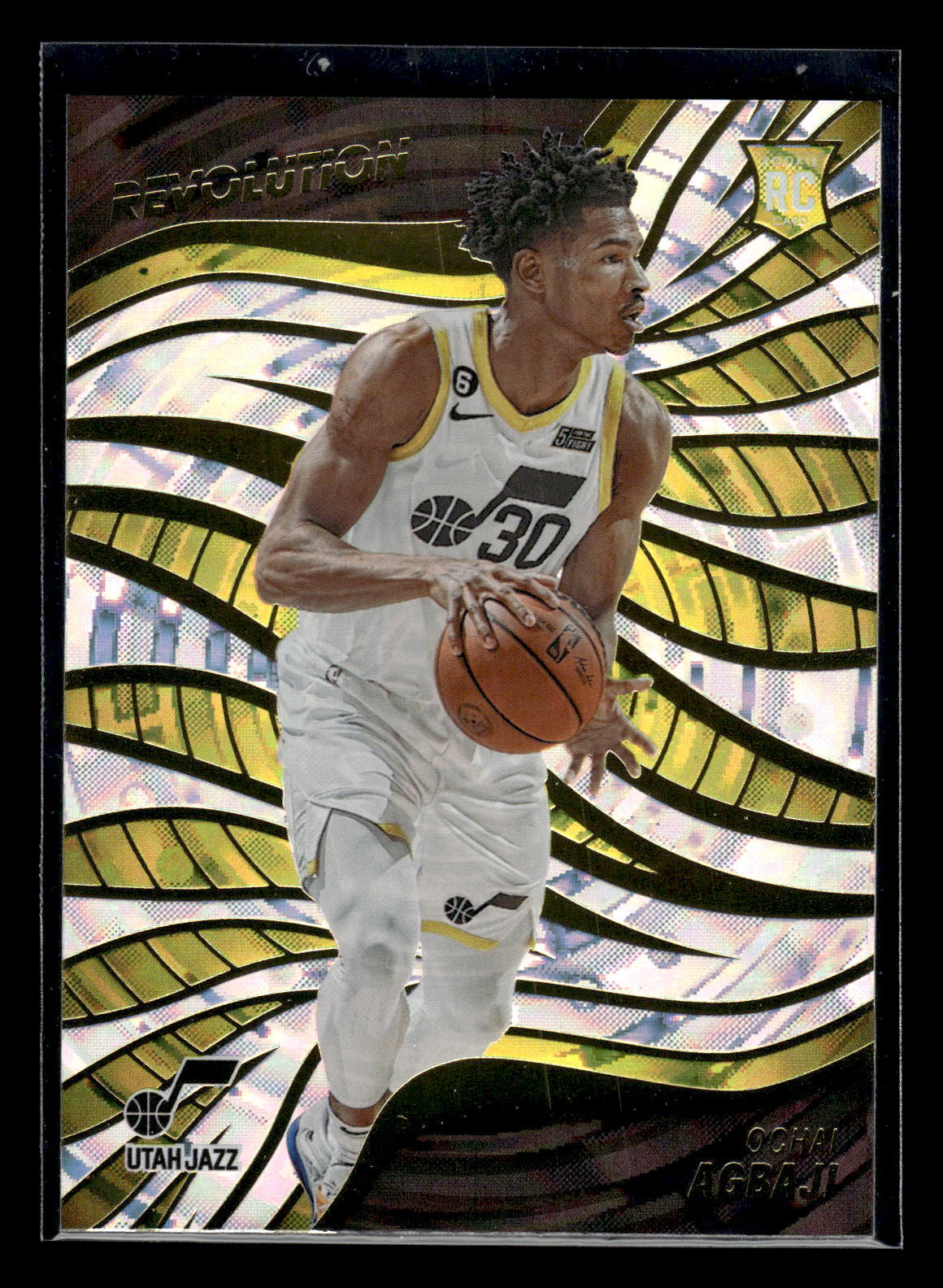 2022 Panini Revolution #121 Ochai Agbaji Rookie Fractal  Utah Jazz