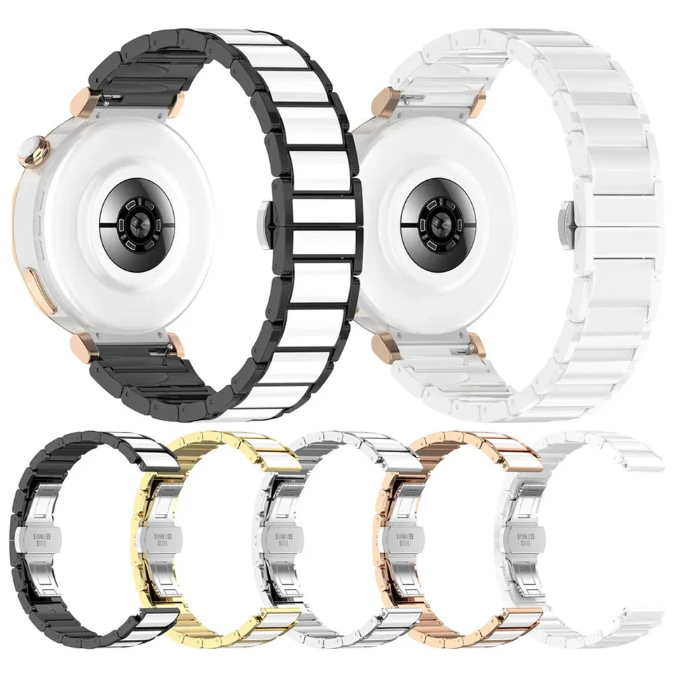 Correa de cerámica de 18 mm para correa de reloj de pulsera Garmin Venu 2S 3s / Forerunner 255S 265S Foto 2 de 4