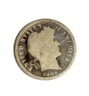 1906 Barber Dime 90% Silver 10C Coin Philadelphia See Photos