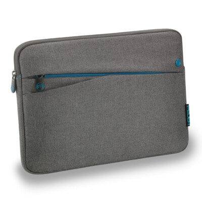 PEDEA Tablet Tasche 9, 10 - 11 Zoll Hülle Case Sleeve mit Zubehörfach, grau