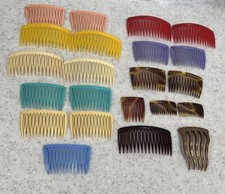 Vtg GOODY Side Hair Comb Lot Of 22 Colorful Combs Hair Accessories READ 