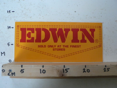 STICKER,DECAL EDWIN SOLD ONLY AT THE FINEST STORES LARGE STICKER | eBay UK