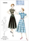 VOGUE DRESS SEWING PATTERN 9000 16-24 Misses 50s Vintage Retro Uncut