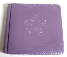 NEW Creative Memories STARDUST Lavender w/ Silver Trim 7" x 7" Album w/ 12 Pages