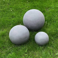 Round cement ball sphere for home or garden decor Indoor and outdoor
