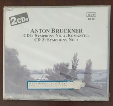 Symphony No. 4 Romantic and Symphony No. 2 by Anton Bruckner 2 CD Set 1990 NEW
