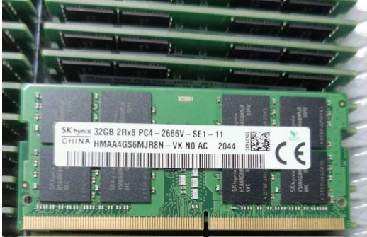 SK hynix 32GB DDR4 2666MHz Laptop RAM 2Rx8 PC4-3200AA HMAA4GS6MJR8N-VK SO-DIMM