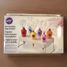 Wilton Decorating Bag Holder Icing Stand Baking Organizer New Open Box