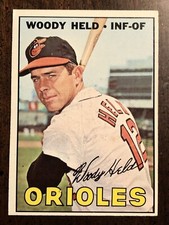 1967 Topps  #251 Orioles Woody Held