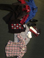 Baby Boy 18 Month Old Dress shirts, Collard Shirt, Sweater, Vest, Tie