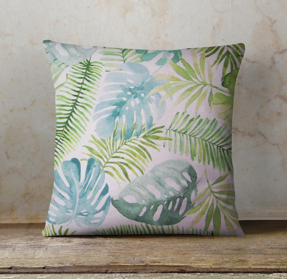 Square Outdoor Tropical Patterns Waterproof Cushion Cover Cushion Pillow Cases - Image 3 of 4
